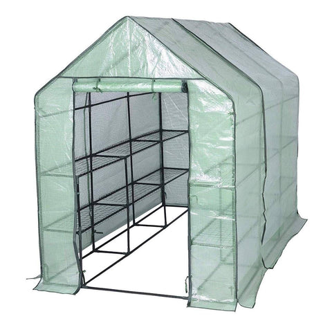 Rootz Foil Greenhouse - Garden Greenhouse - Plant House - UV Protection - Adjustable Ventilation - Weather-Resistant - 2.15m x 1.43m x 1.95m