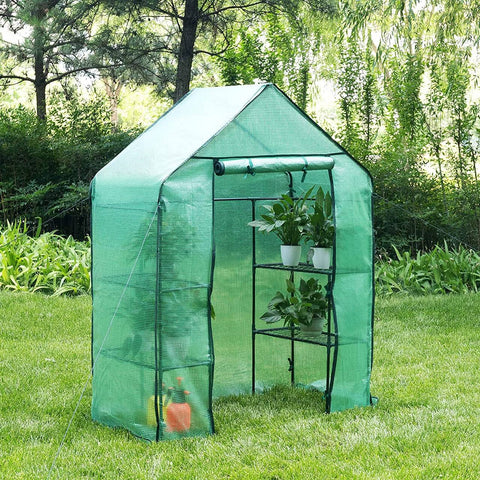 Rootz Foil Greenhouse - Plant House - Garden Enclosure - UV-Resistant - Climate Controlled - Easy Assembly - 143cm x 73cm x 195cm