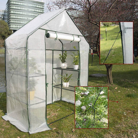 Rootz Foil Greenhouse - Garden Enclosure - Plant Shelter - UV-Resistant - Easy Assembly - Weatherproof - 143cm x 73cm x 195cm