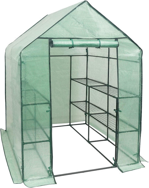 Rootz Foil Greenhouse - Garden Greenhouse - Plant Shelter - Optimal Climate Control - Durable Construction - Easy Assembly - 143cm x 143cm x 195cm