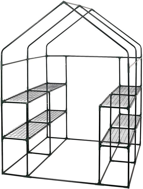 Rootz Film Greenhouse - Garden Greenhouse - Outdoor Greenhouse - Climate Control - Durable Construction - Easy Assembly - 143cm x 143cm x 195cm