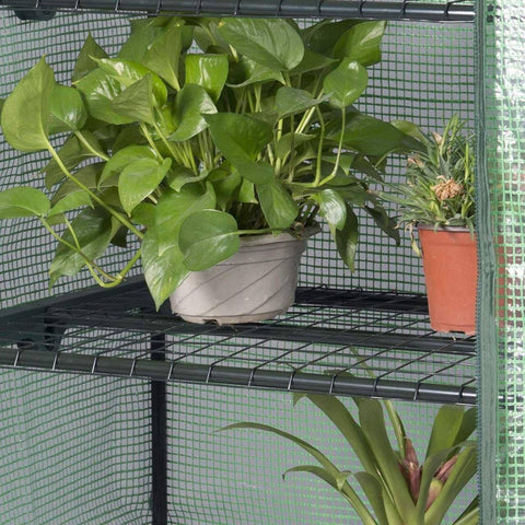 Rootz Foil Greenhouse - Garden Greenhouse - Plant House - UV Protection - Adjustable Ventilation - Weather-Resistant - 2.15m x 1.43m x 1.95m