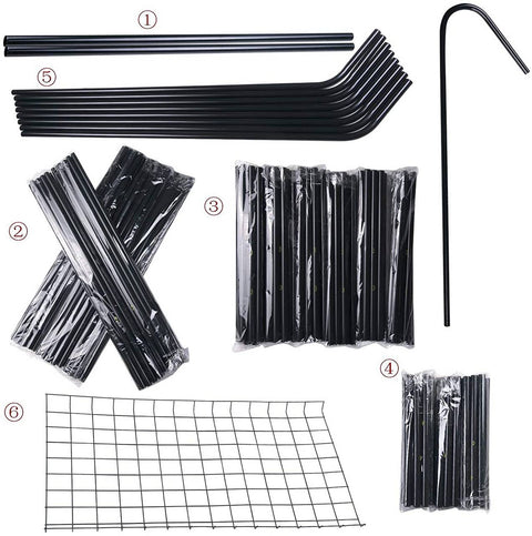 Rootz Foil Greenhouse - Garden Enclosure - Plant Shelter - UV-Resistant - Easy Assembly - Weatherproof - 143cm x 73cm x 195cm