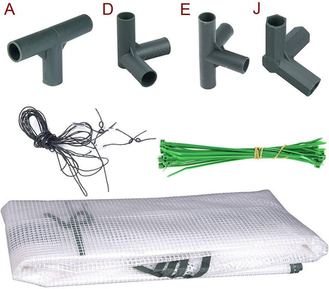 Rootz Foil Greenhouse - Garden Enclosure - Plant Shelter - UV-Resistant - Easy Assembly - Weatherproof - 143cm x 73cm x 195cm