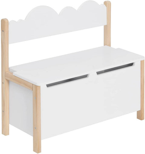 Rootz Children's Bench with Storage - Kids' Seating - Toy Box - Safe Design with Soft-Closing Hinges - Ample Storage Space - Eco-Friendly Materials - 60cm x 55cm x 25.5cm