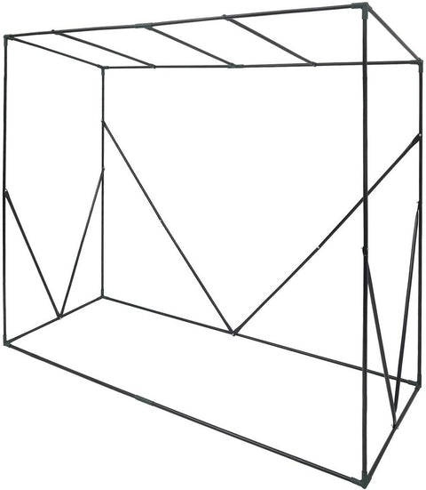 Rootz Film Greenhouse - Garden Greenhouse - Plant Shelter - Climate Controlled, Durable Construction, Easy Assembly - Powder-Coated Steel Pipes + PE Foil - 200cm x 77cm x 146/169cm