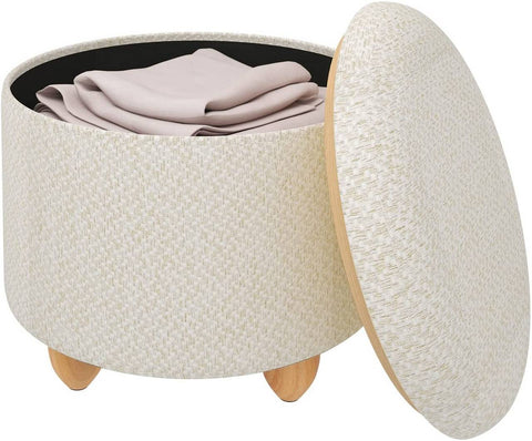 Rootz Multifunctional Ottoman - Storage Stool - Coffee Table - Comfortable Seating - Versatile Use - Durable Design - 39cm x 33cm