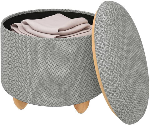 Rootz Multifunctional Ottoman - Storage Stool - Coffee Table - Comfortable Seating - Versatile Design - Durable Build - 39cm x 33cm