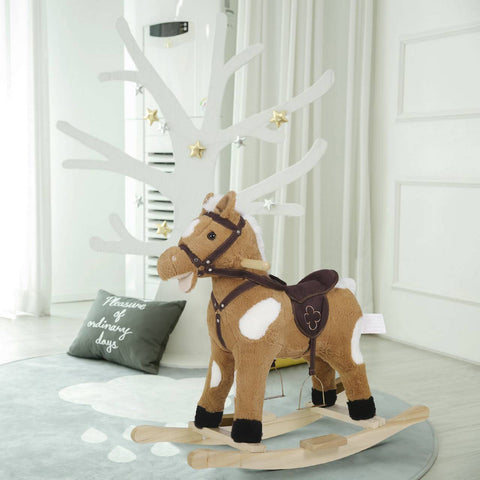 Rootz Rocking Horse - Toddler Rocker - Kids' Riding Toy - Enhanced Safety, Interactive Sound Effects, Comfortable Design - 78cm x 65cm x 28cm