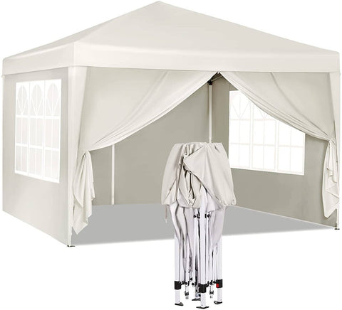 Rootz Ultimate Outdoor Gazebo - Event Pavilion - Weatherproof Canopy - Sturdy, Adjustable Height, Easy Setup - Coated Metal Frame, 210D Oxford Fabric - 3m x 3m