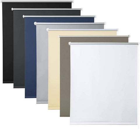 Rootz Blackout Roller Blind - Thermal Blind - Sun Protection - Privacy - 40-120cm x 150/160/210cm