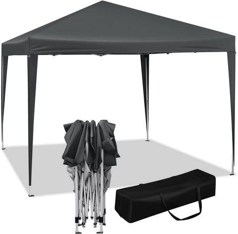 Rootz Premium Outdoor Gazebo - Pavilion - Canopy - Waterproof - UV Protection - Easy Setup - 3x3m - Anthracite