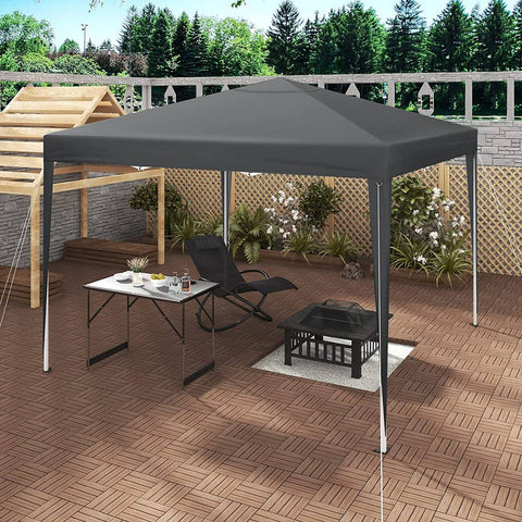 Rootz Premium Outdoor Gazebo - Pavilion - Canopy - Waterproof - UV Protection - Easy Setup - 3x3m - Anthracite