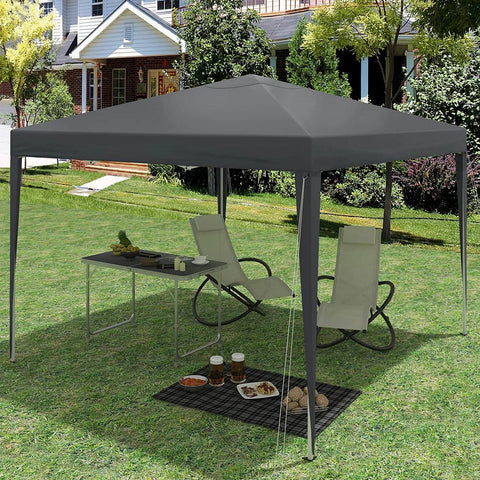Rootz Premium Outdoor Gazebo - Pavilion - Canopy - Waterproof - UV Protection - Easy Setup - 3x3m - Anthracite