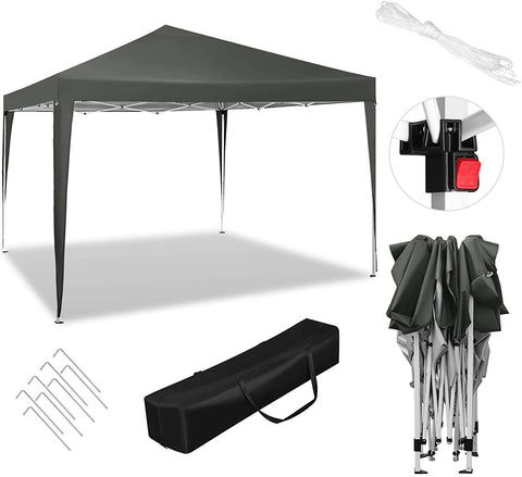 Rootz Ultimate Outdoor Gazebo - Pavilion - Event Tent - Sturdy & Rust-Proof - Waterproof & UV Protected - Easy Setup with Adjustable Height - 3x3m