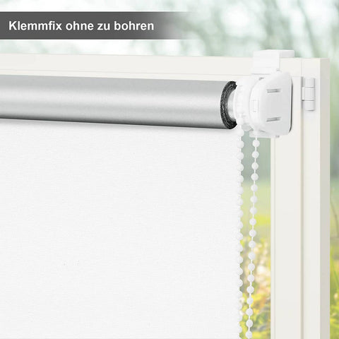 Rootz Thermal Roller Blind - Blackout Shade - Light-Blocking Blind - Heat Insulation - 120cm x 150cm