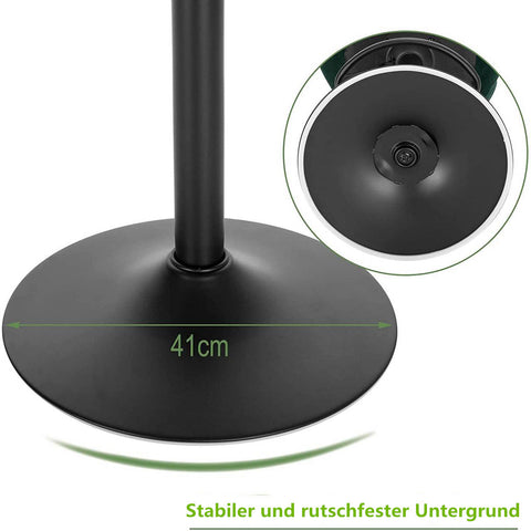 Rootz Velvet Swivel Bar Stool - Adjustable Counter Chair - Rotating Seat - Plush Comfort - Sturdy Build - Flexible Height - 48cm x 38cm x 60-82cm