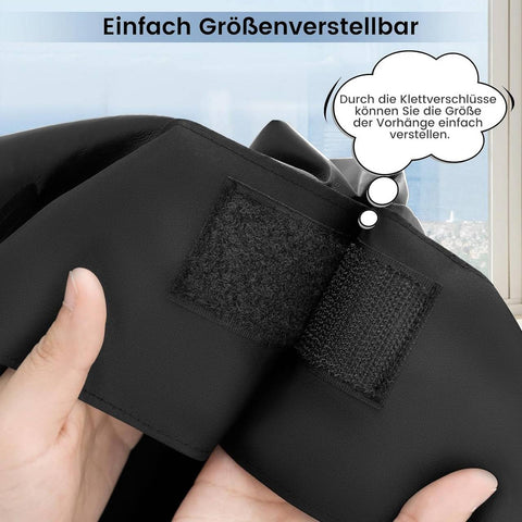 Rootz Roller Blind – Blackout Window Shade – Suction & Velcro Fasteners – 100% UV Blockage – 130 x 200 cm