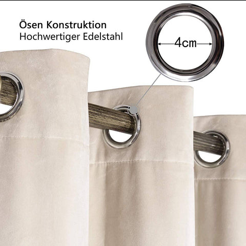 Rootz Brown Curtains Set - Window Drapes - Eyelet Curtains - Energy-Saving - 140x225 cm - Thermal & Noise Reduction