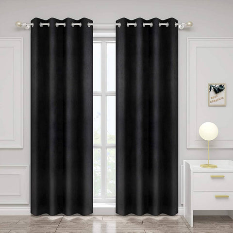 Rootz 2 Piece Set Curtains - Drapes - Window Coverings - Energy-Saving & Sound Absorbing - 140x225 cm