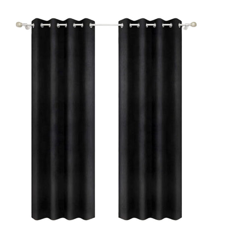 Rootz 2 Piece Set Curtains - Drapes - Window Coverings - Energy-Saving & Sound Absorbing - 140x225 cm