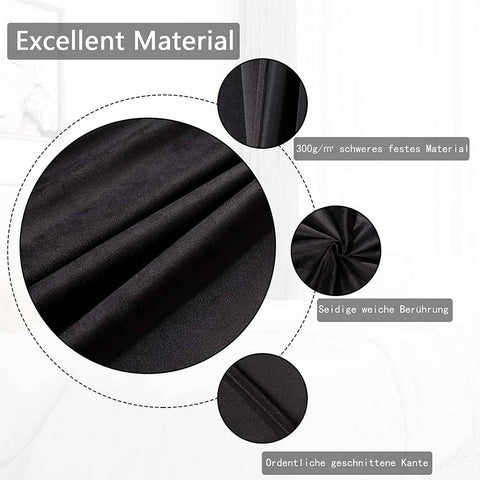 Rootz 2 Piece Set Curtains - Drapes - Window Coverings - Energy-Saving & Sound Absorbing - 140x225 cm