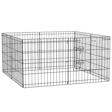 Rootz Modular Pet Enclosure - Dog Cage - Rabbit Aviary - Rust-Resistant Finish - 61cm x 61cm Panels - Foldable for Indoor & Outdoor Use