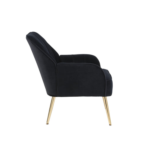 Rootz Velvet Leisure Seats - Comfortable Lounge Chairs - Modern Relaxation Chairs - Skin-Friendly Velvet - 64cm x 72.8cm x 77.9cm