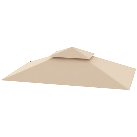 Rootz Garden Gazebo Replacement Tarpaulin - BBQ Grill Gazebo Roof - Sunshade Canopy - UPF50+ Protection - 244cm x 152cm