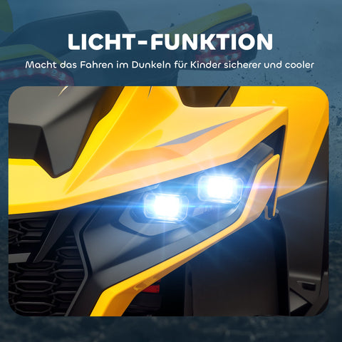 Rootz Elektro-Quad Ride-On Toy - Electric ATV - Kids Vehicle - 3-6 km/h Speed - LED & USB - 101cm x 69cm x 75cm