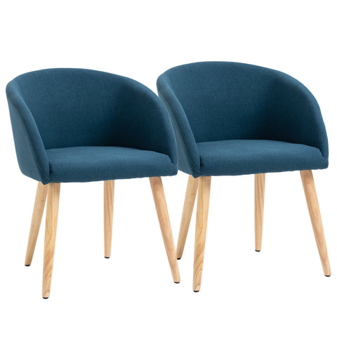 Rootz 2 Dining Room Chairs - Kitchen Chairs - Scandinavian Design - Ergonomic Comfort - 55cm x 56cm x 74cm