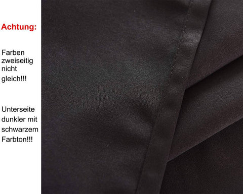 Rootz Black Curtain - Drapes - Window Covering - Energy-Saving & Sound-Dampening - 135cm x 225cm