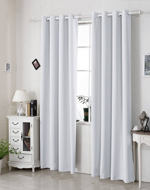 Rootz Thermal Blackout Curtain - Darkening Drape - Energy-Saving Panel - Improves Room Acoustics - Grey, 135x225cm, Easy Care