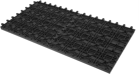 Rootz WPC Terrace Tiles - Outdoor Decking - Patio Tiles - Durable, Easy to Install, Low Maintenance - 30cm x 60cm x 1.8cm