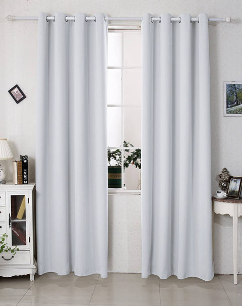 Rootz Curtain with Eyelets - Darkening & Thermal Insulation - Energy-Saving -Grey- 135x245 cm - Durable Polyester Fabric