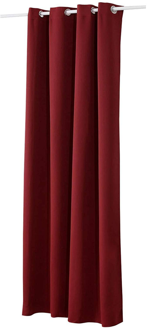 Rootz Red Thermal Curtain - Blackout Curtain - Insulating Drapes - Energy-Saving - 135x245cm