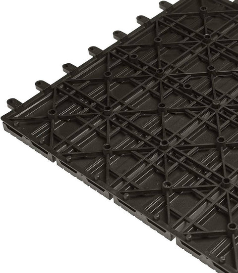 Rootz WPC Click Tiles - Outdoor Flooring - Interlocking Tiles - Durable, Easy Installation, Low Maintenance - 30cm x 30cm x 2cm