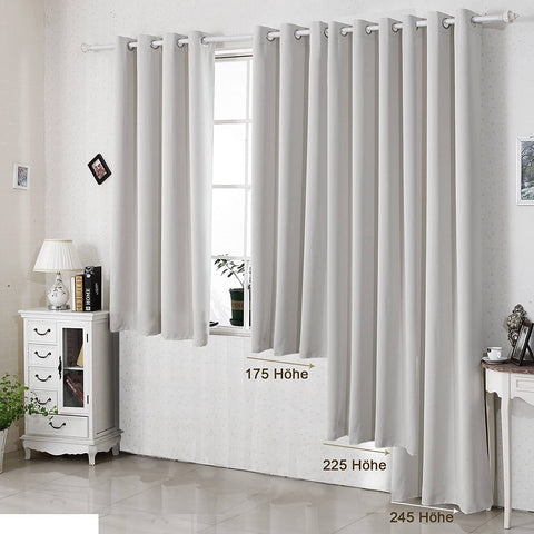 Rootz Brown Eyelet Curtain - Darkening Drapes - Thermal Blackout Curtain - Energy-Saving - 135x225 cm