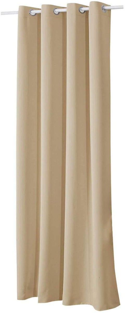Rootz Brown Thermal Curtain - Opaque Drapes - Blackout Curtains - Energy-Saving - 135x225 cm