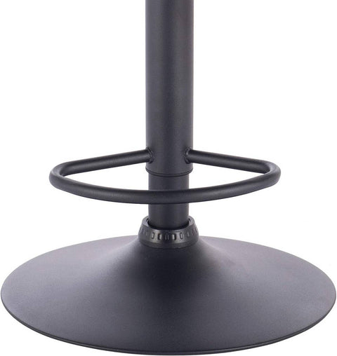 Rootz Barkruk - Tegenkruk - Verstelbare barstoel - Kunstleer - Metalen frame - Ergonomisch ontwerp - Duurzaam - Stijlvol - 51 cm x 37 cm zitting, 90 cm - 112 cm hoogte