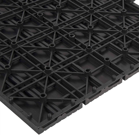 Rootz Premium WPC Terrastegels - Terrasplanken - Terrastegels - Duurzaam en UV-bestendig - Eenvoudige klikinstallatie - Veelzijdig ontwerp - 30 cm x 60 cm per tegel