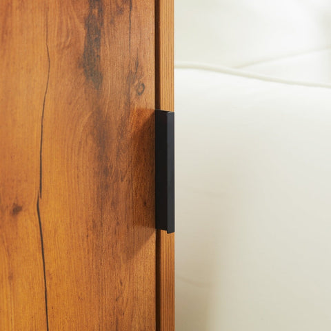 Rootz Console Table - Industrial Side Table - Sideboard with Cabinet - Ample Storage - Display Shelf - Durable & Easy to Clean - 40L x 30W x 76H cm