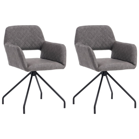 Rootz Makeup Chairs Set - Salon Chairs - Beauty Stools - Ergonomic Comfort - Faux Leather - 58x55.88x79cm