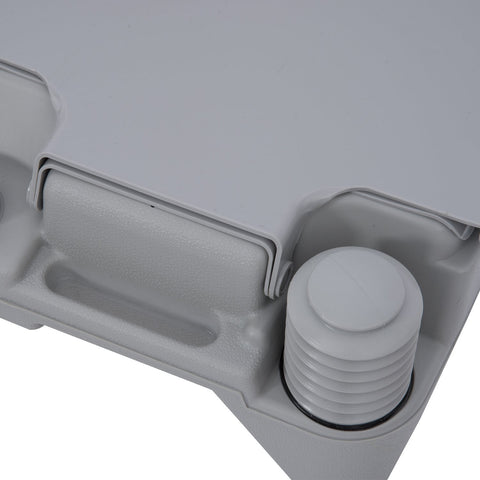 Rootz Portable Camping Toilet - Mobile Toilet - Travel Toilet - Hygienic Comfort - 38cm x 38cm x 45cm