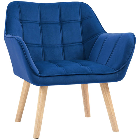 Rootz Scandinavian Style Lounge Chair - Reading Chair - Armchair - Strong & Compact - 67cm x 61.5cm x 71cm