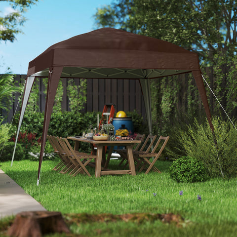 Rootz Pavilion Replacement Roof - Tarpaulin - Tent Cover - UPF50+ Sun Protection - Oxford Fabric - 240cm x 240cm (Top) 300cm x 300cm (Base)