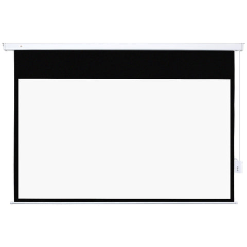 Rootz 100 Inch Projection Screen - Motorized Canvas - Home Theater Screen - 4K HD - Wall/Ceiling Mount - 247cm x 7.5cm x 168cm