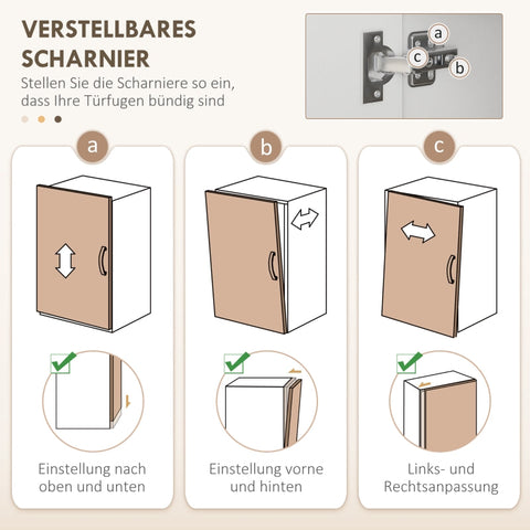 Rootz Kitchen Cabinet - Pantry Cupboard - Storage Organizer - MDF Construction - White - 89cm x 39.5cm x 168cm