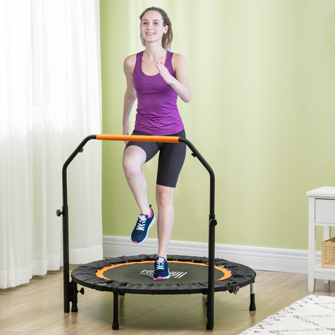 Rootz Fitness Trampoline - Foldable - Home Workout - Burns Calories - Ø102 x 99-123h cm