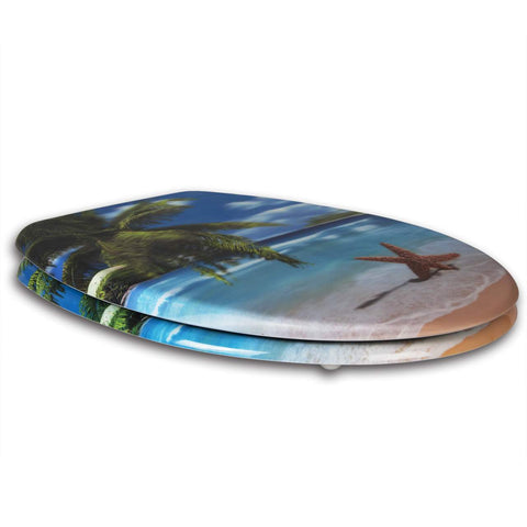 Rootz Duroplastic Toilet Seat - Soft-Close Mechanism - Antibacterial Protection - 45.5cm x 37.1cm - Oval Shape - White - Universal Fit